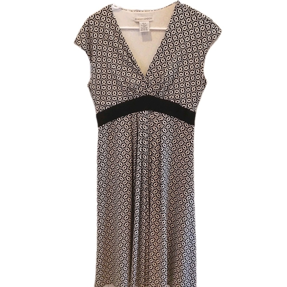 Maggy London Women's Sleeveless Dress‎ with Full Skirt Party Wedding Baby Shower